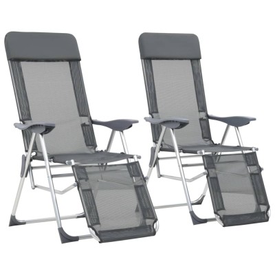 Camping chairs with legs, 2...