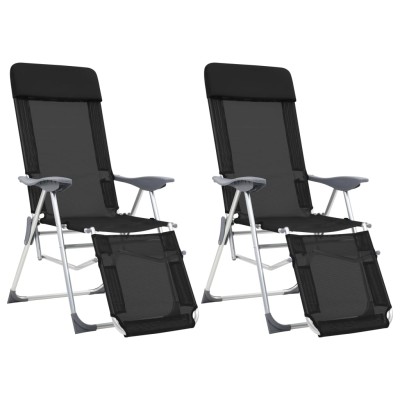 Camping chairs with legs, 2...