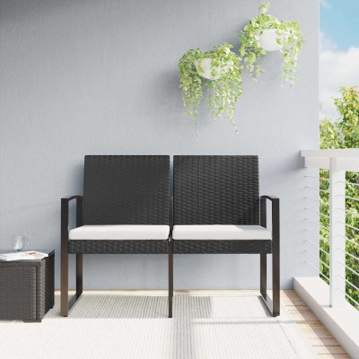 Double garden bench with...