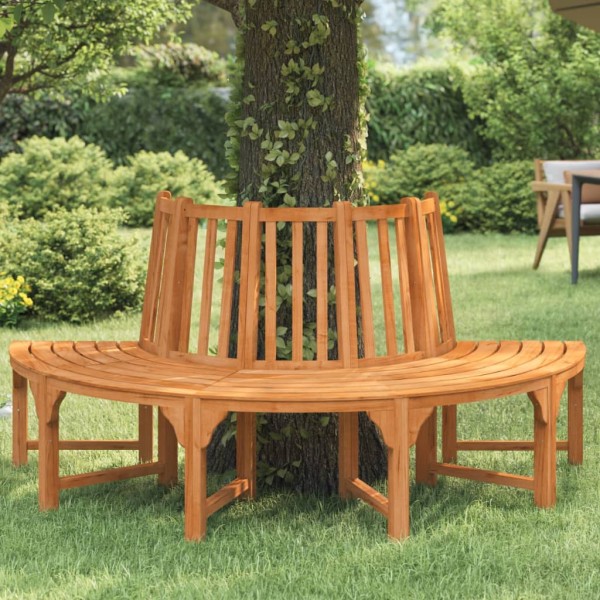 Semicircular bench around the tree, 208cm, eucalyptus massif