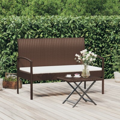 Garden bench with cushion,...