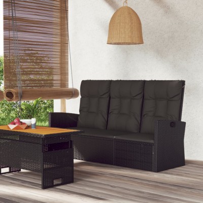 Garden bench with cushions,...