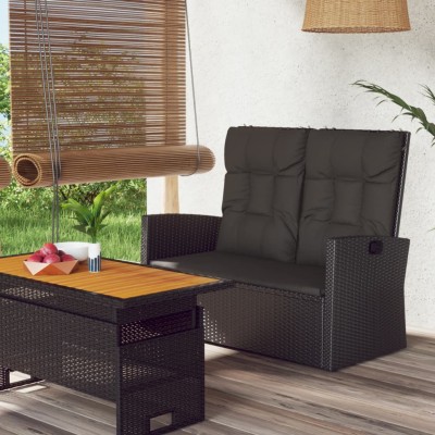 Garden bench with cushions,...