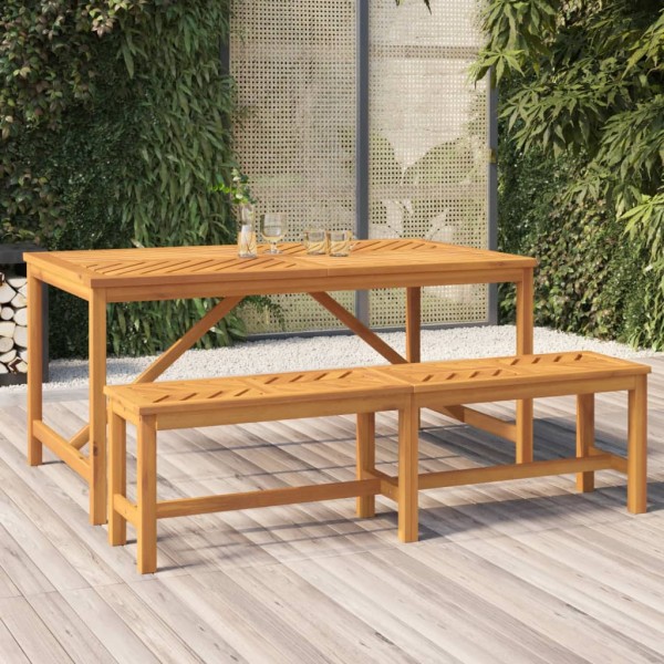 Garden bench, 150 cm, solid acacia wood