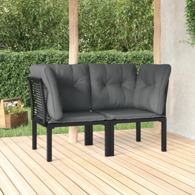 Corner chairs with pillows,...