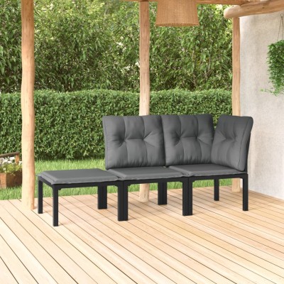 Garden lounge set, 3-piece,...