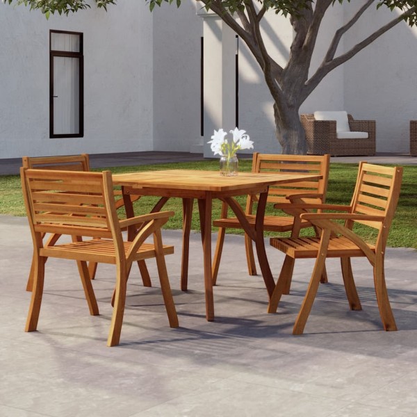 Garden table, 110x110x75cm, solid acacia wood