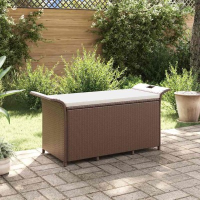 Garden bench with cushion,...