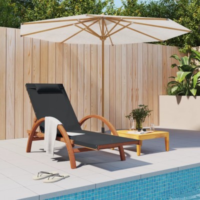 Sun lounger with pillow,...