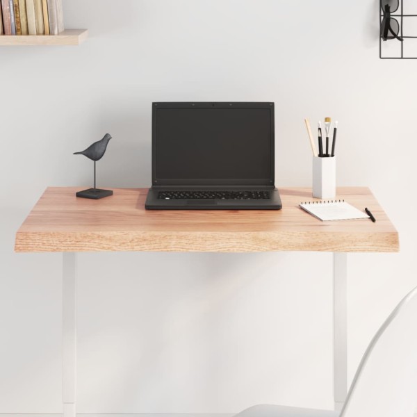 Tabletop, light brown, 80x60x(2-4) cm, solid wood