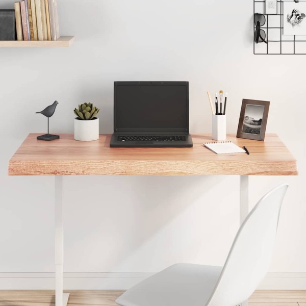 Tabletop, light brown, 100x50x(2-6) cm, solid wood