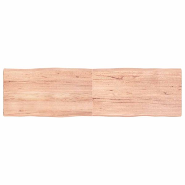 Tabletop, light brown, 180x50x(2-4) cm, solid wood