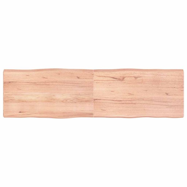 Tabletop, light brown, 180x50x(2-6) cm, solid wood