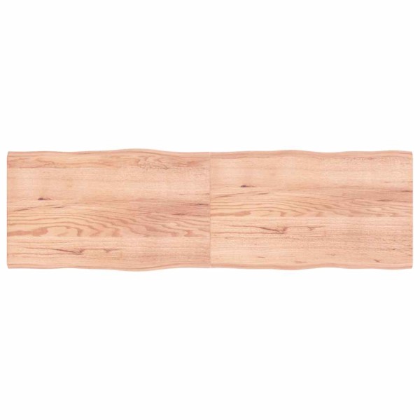 Table top, light brown, 200x60x(2-4) cm, solid wood