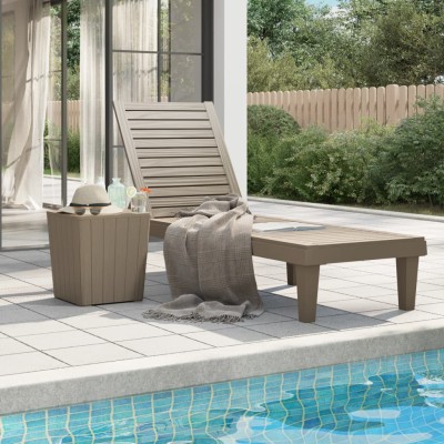Sun lounger, light brown,...
