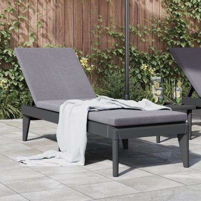 Sun lounger, anthracite...