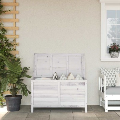 Garden storage box, white,...