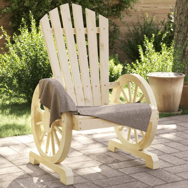 Garden adirondack chairs, 2 pcs., solid spruce wood