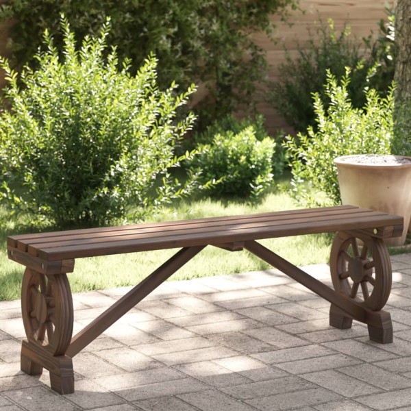 Garden bench, 115 cm, solid spruce wood