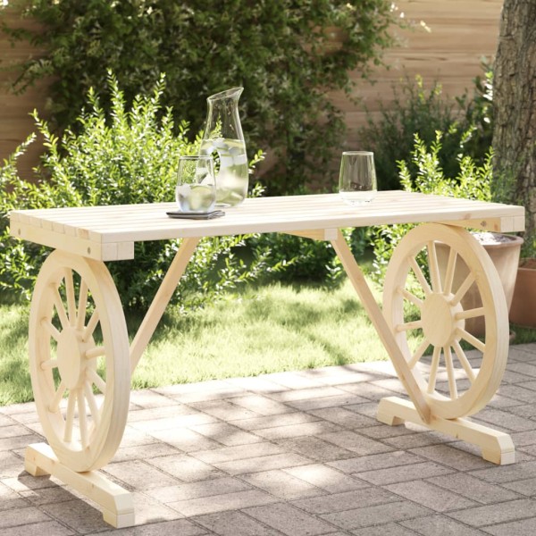 Garden table, 115x55x65cm, solid spruce wood