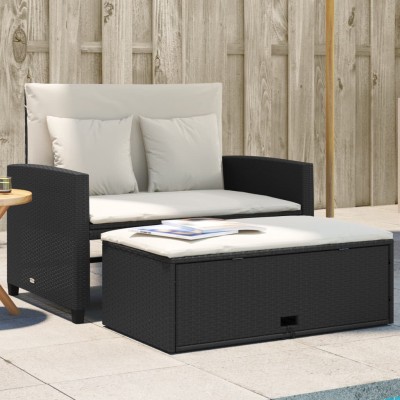 Two-seater garden sofa with...