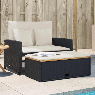 Two-seater garden sofa with...