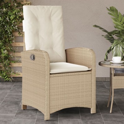 Reclining garden chair with...