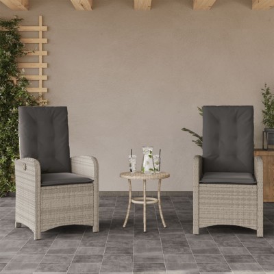 Reclining garden chairs...