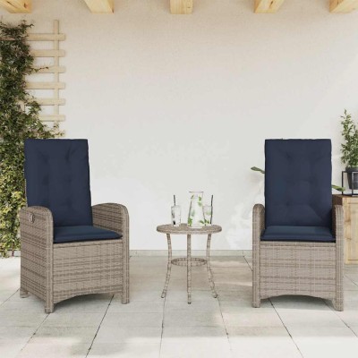 Reclining garden chairs...