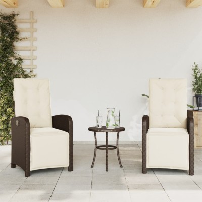 Reclining garden chairs...