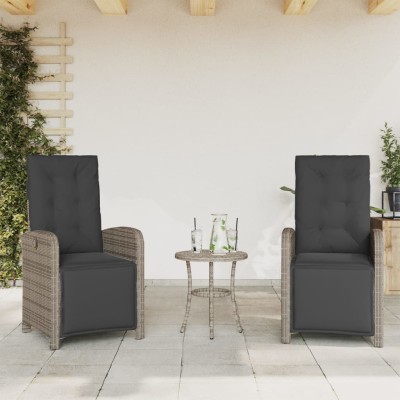 Reclining garden chairs...
