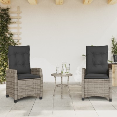 Reclining garden chairs...