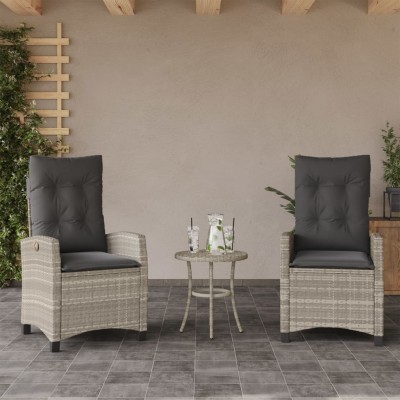 Reclining garden chairs...