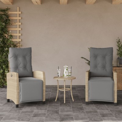 Reclining garden chairs...