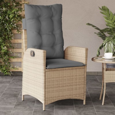 Reclining garden chair with...