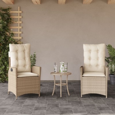 Reclining garden chairs...