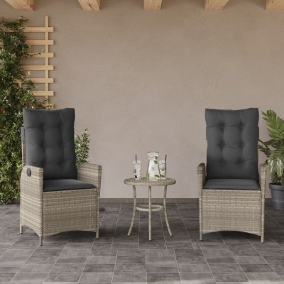 Reclining garden chairs...