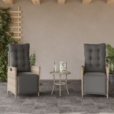 Reclining garden chairs...