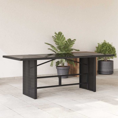 Table with glass top,...