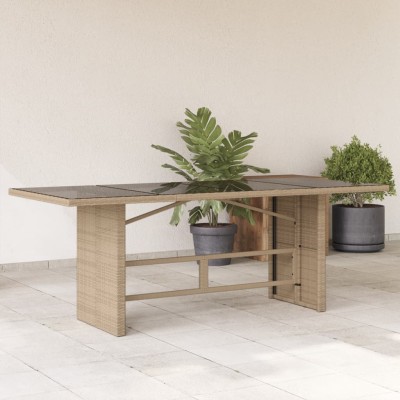 Table with glass top,...