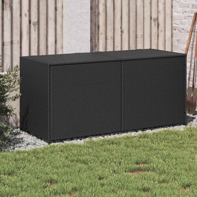 Garden storage box, black,...