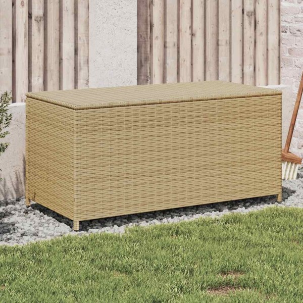 Garden storage box, beige mix, 190l, polyrattan