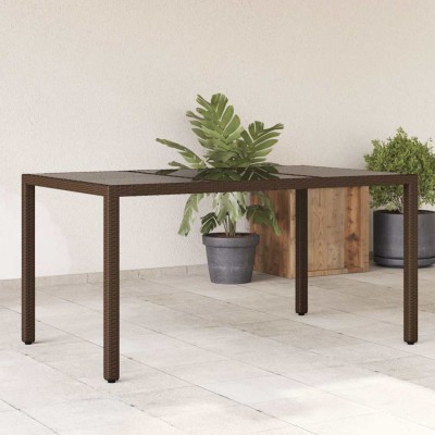 Table with glass top,...