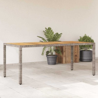Table with wooden table...