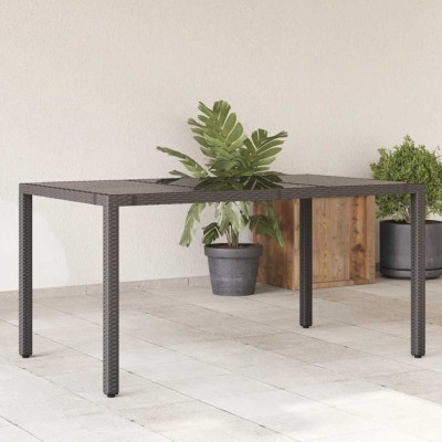 Table with glass top,...
