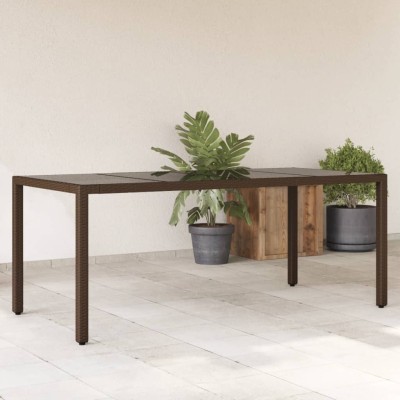 Table with glass top,...