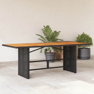 Table with acacia table...
