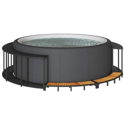 hot tub surround with...