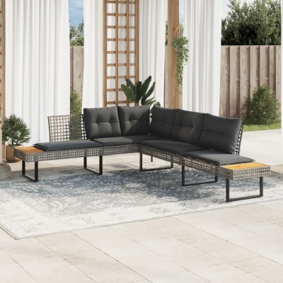Garden sofa with cushions,...
