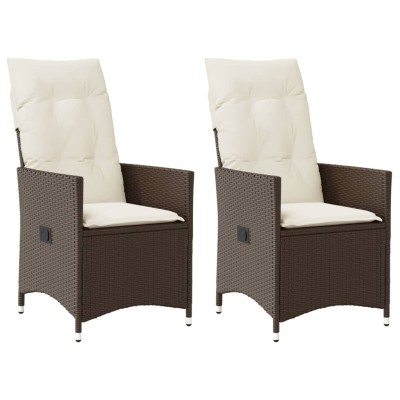 Reclining garden chairs...